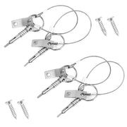 Quick Release Pin for Bimini Top Boats 0.25" Diameter w/Drop Cam & Spring 4-Pack