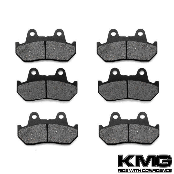 1981-1982 Honda CB 750 F 750F Supersport Front + Rear Non-Metallic Organic NAO Brake Pads Set