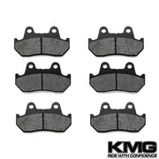 1983 Honda CX 650T Turbo Front + Rear Non-Metallic Organic NAO Brake Pads Set