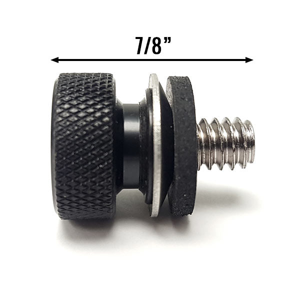 Black Seat Bolt Screw for Harley Davidson Motorcycles Knurled Seat Cover Bolt