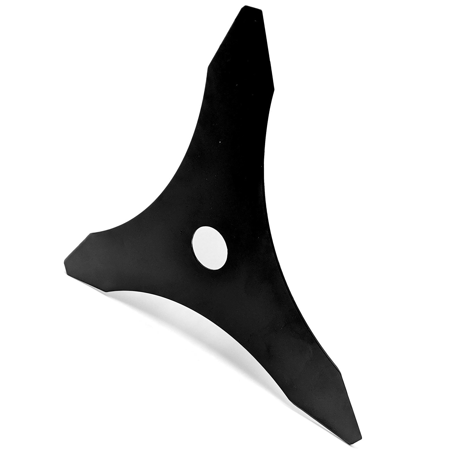 3 Teeth Steel Trimmer Blade- Weed Eater Brush Cutter Lawn Mower Accessory, Black