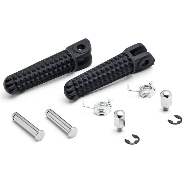 Black Front Foot Rest Pegs for Yamaha YZF R1 R6 R6S FZS 600 TDM 900 XJ Diversion