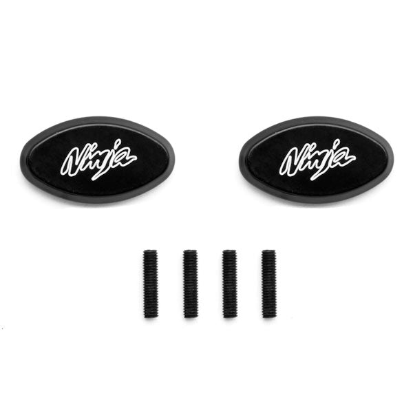 Kawasaki Ninja ZX6R / 636 / ZX6RR / ZX-10R Black Mirror Block Off Plates (2004-2010)
