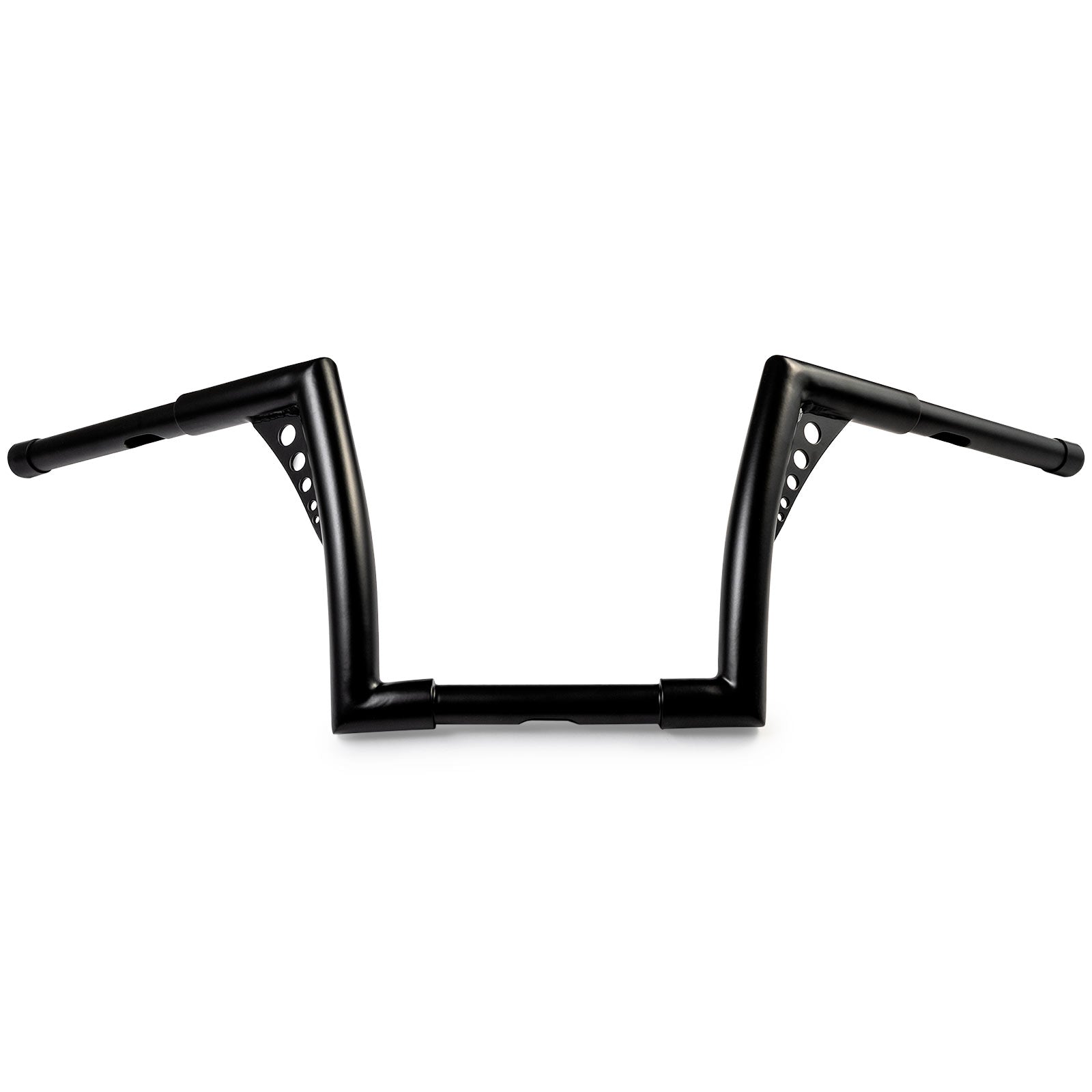 Krator 1.25" Black Handlebar with 10" Rise - Fat 1 1/4" Ape Hanger Bar For Harley Davidson Softail Fat Boy Sport Glide Street Bob Heritage
