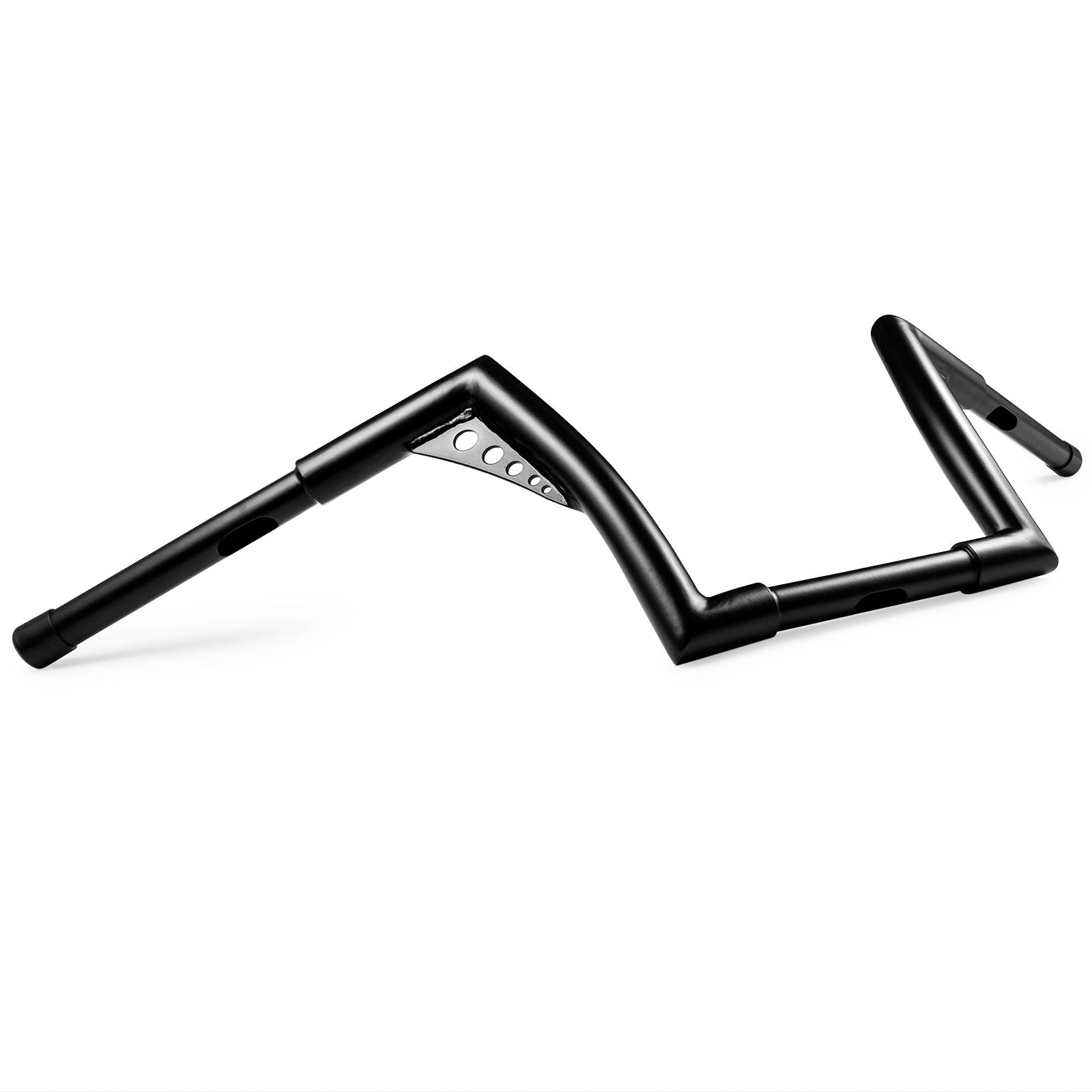 Krator 1.25" Black Handlebar with 10" Rise - Fat 1 1/4" Ape Hanger Bar For Harley Davidson Softail Fat Boy Sport Glide Street Bob Heritage