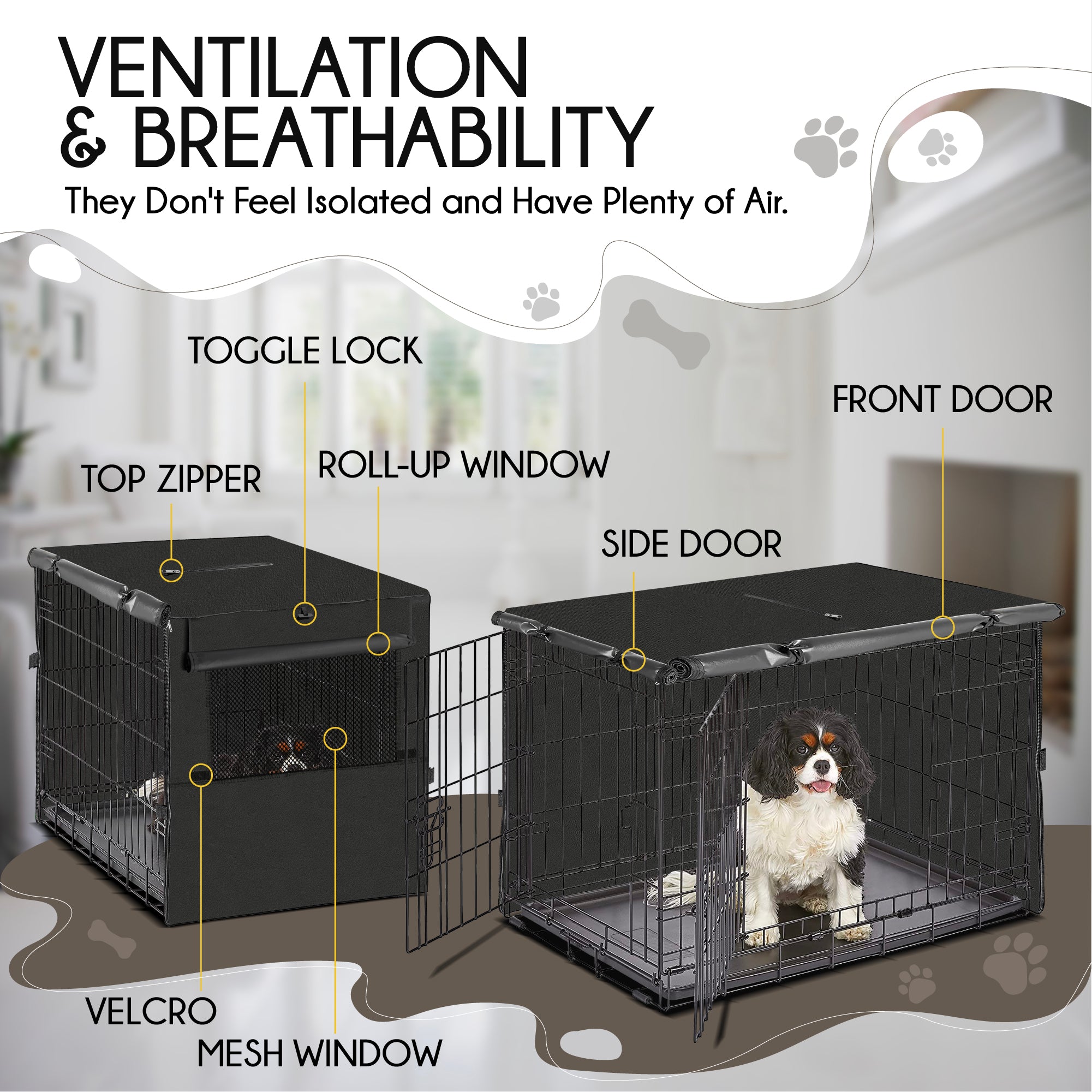 Picture of North East Harbor Waterproof Dog Crate Cover – KapscoMoto