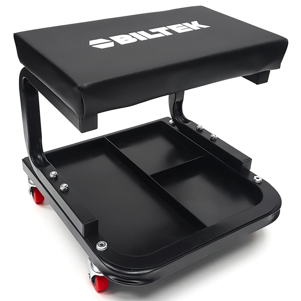 Creeper Seat Mechanics Rolling Work Stool Chair Auto Work Shop Garage Gear Tray