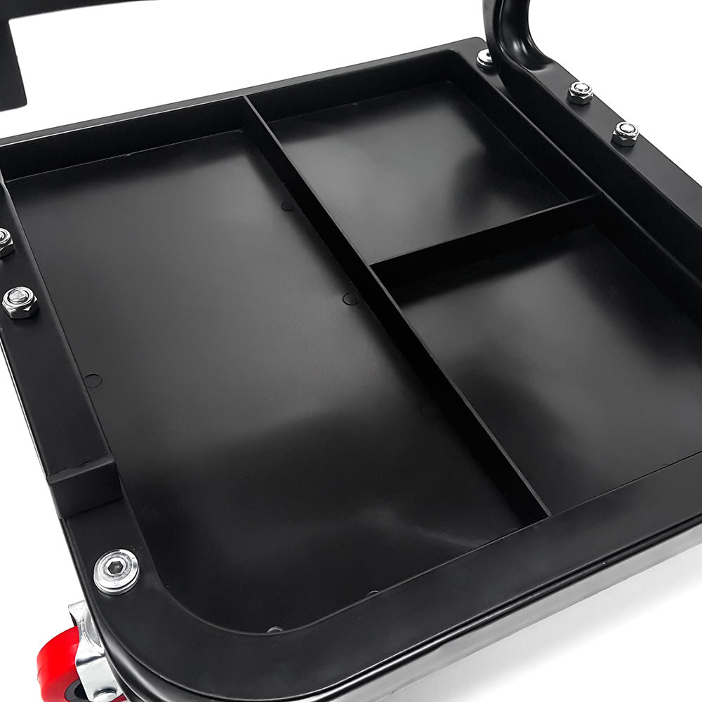 Creeper Seat Mechanics Rolling Work Stool Chair Auto Work Shop Garage Gear Tray