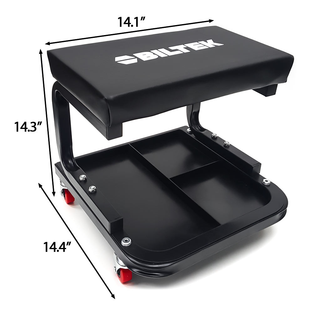 Creeper Seat Mechanics Rolling Work Stool Chair Auto Work Shop Garage Gear Tray