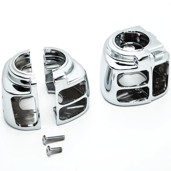 Chrome Switch Housings for Harley Davidson Sportster / Dyna / Softail / V-Rod (1996-2012)
