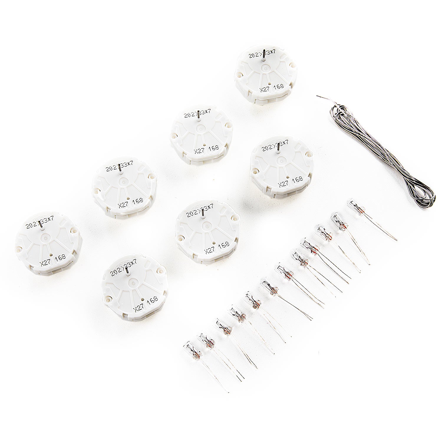 GM Instrument Cluster Gauge Stepper Motor Repair Kit X27 168 (7x Motors, 12x Backlight LED Bulbs, Soldering Iron, Solder Sucker, Remove Tool, Solder Rosin Core)