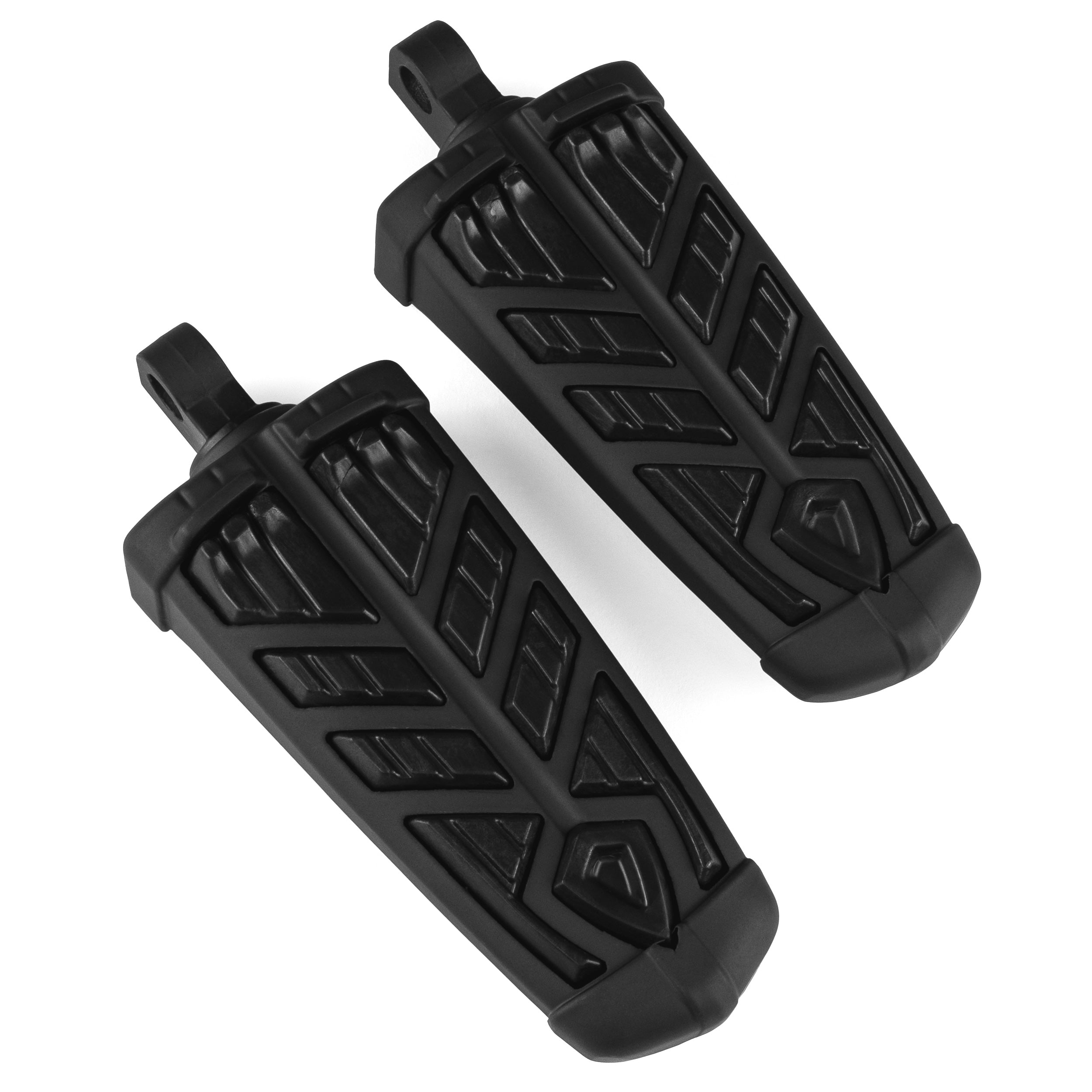 Krator Black Spear Foot Pegs For Harley Davidson Motorcycles (All Years)