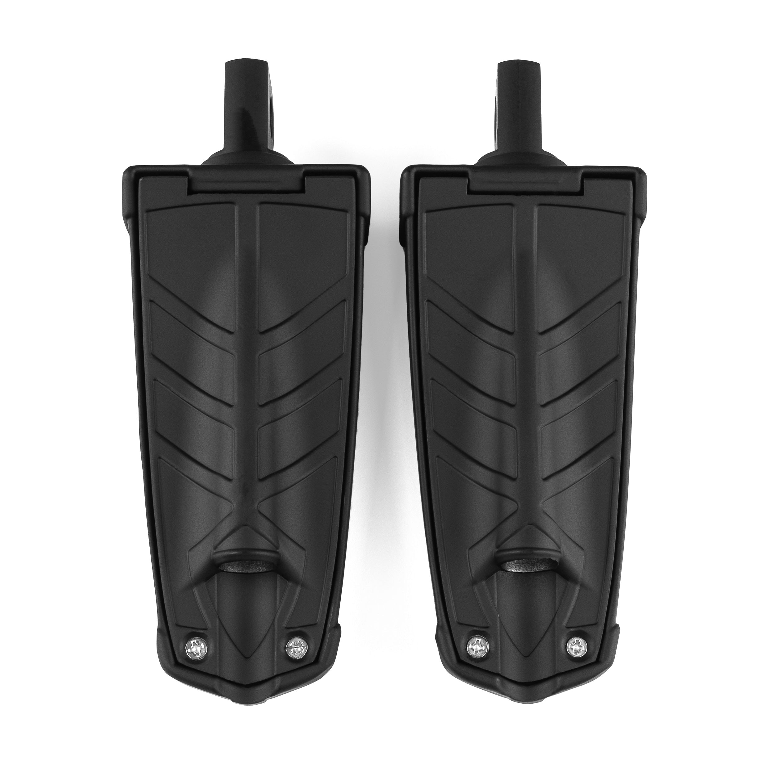 Krator Black Spear Foot Pegs For Harley Davidson Motorcycles (All Years)