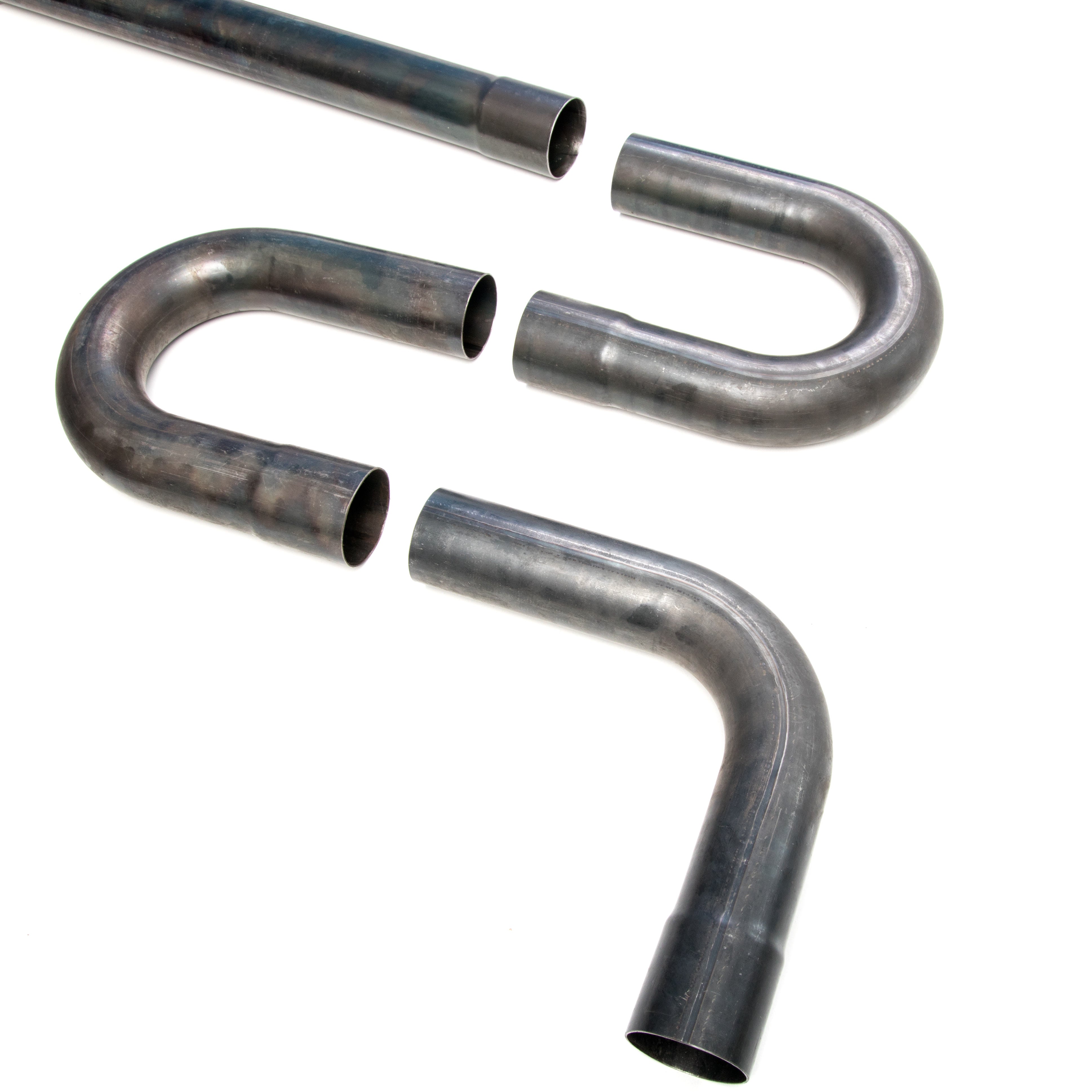 Krator 2.5" Mild Steel DIY Custom Mandrel Exhaust Pipe Straight & U-Bends Kit