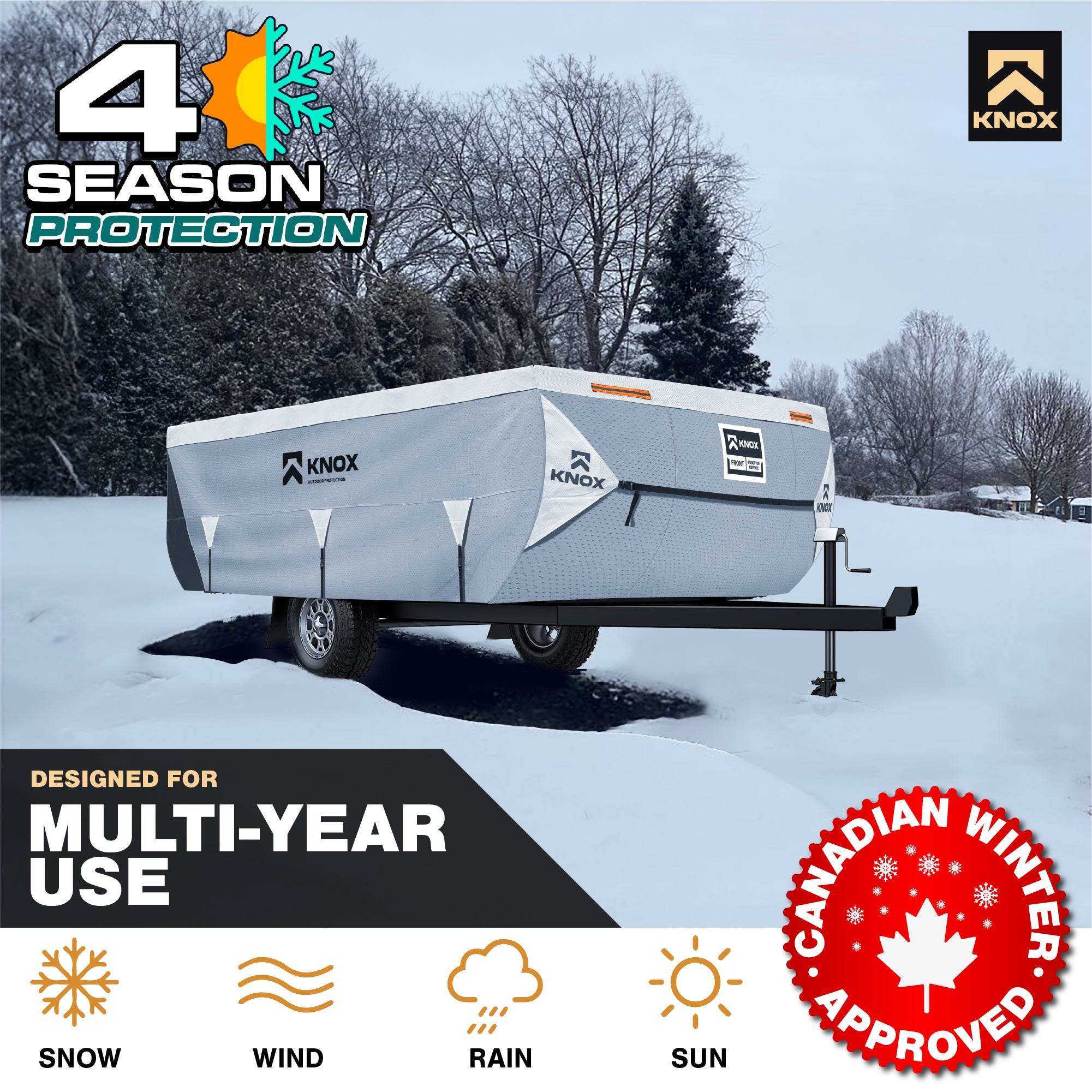 KNOX 2nd Gen Pop up Folding Camper Cover