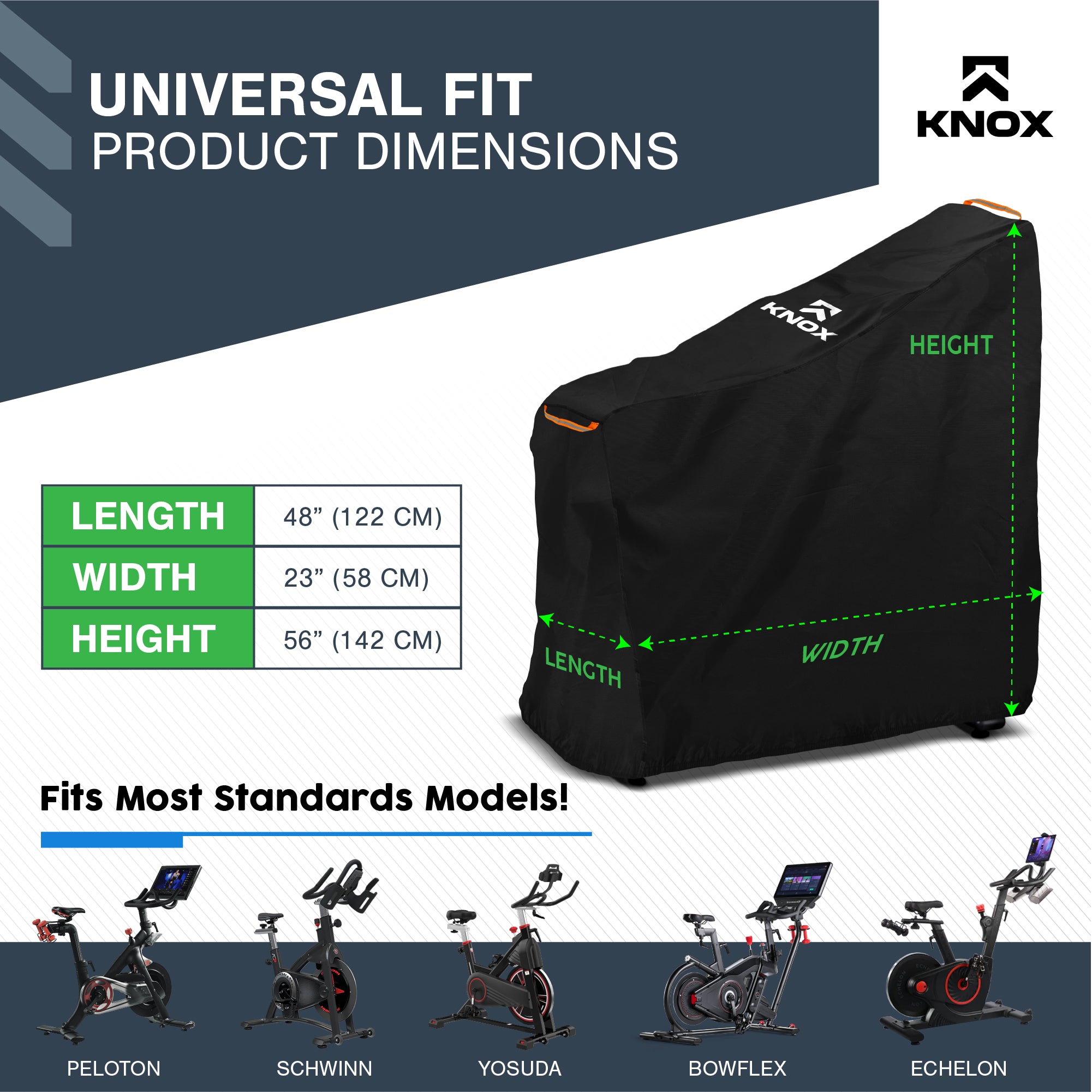KNOX Waterproof Exercise Bike Cover, Dustproof Protection, Tear-Resistant Cover