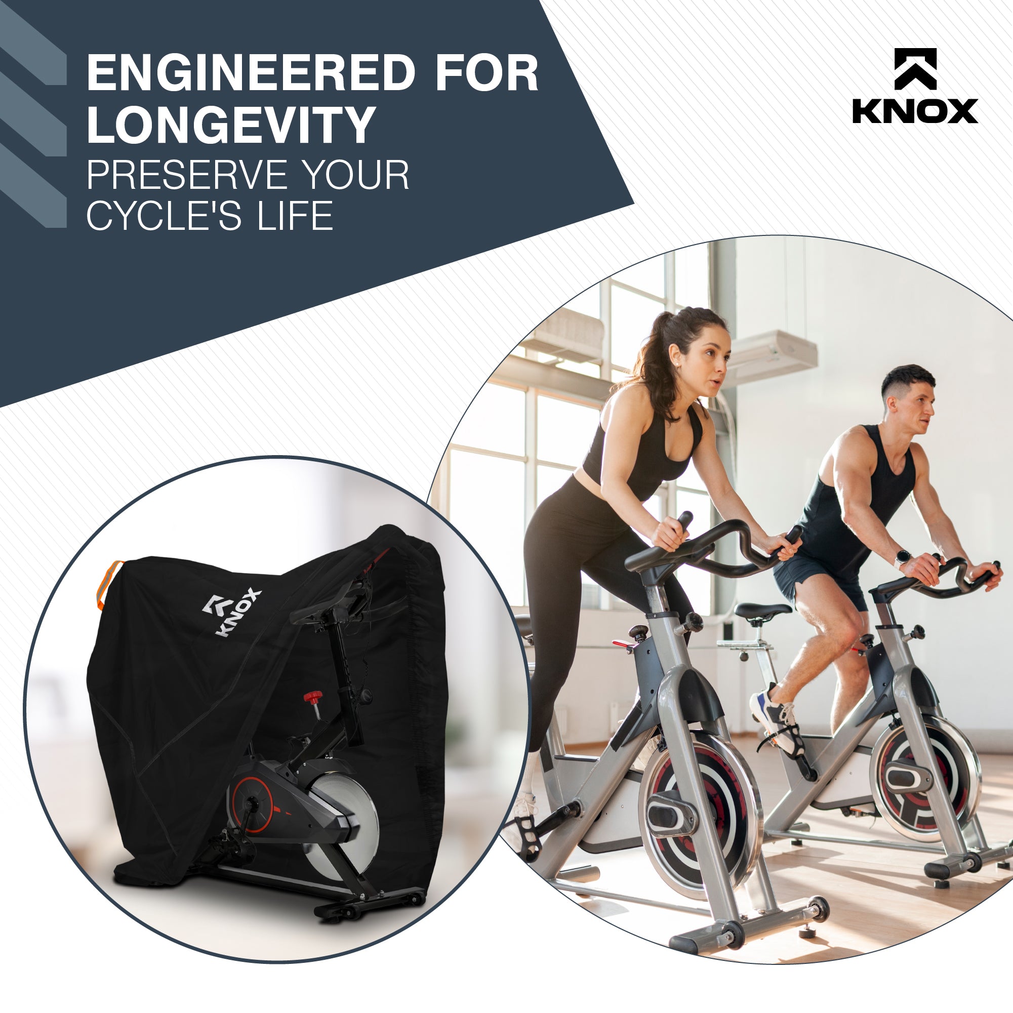 KNOX Waterproof Exercise Bike Cover, Dustproof Protection, Tear-Resistant Cover