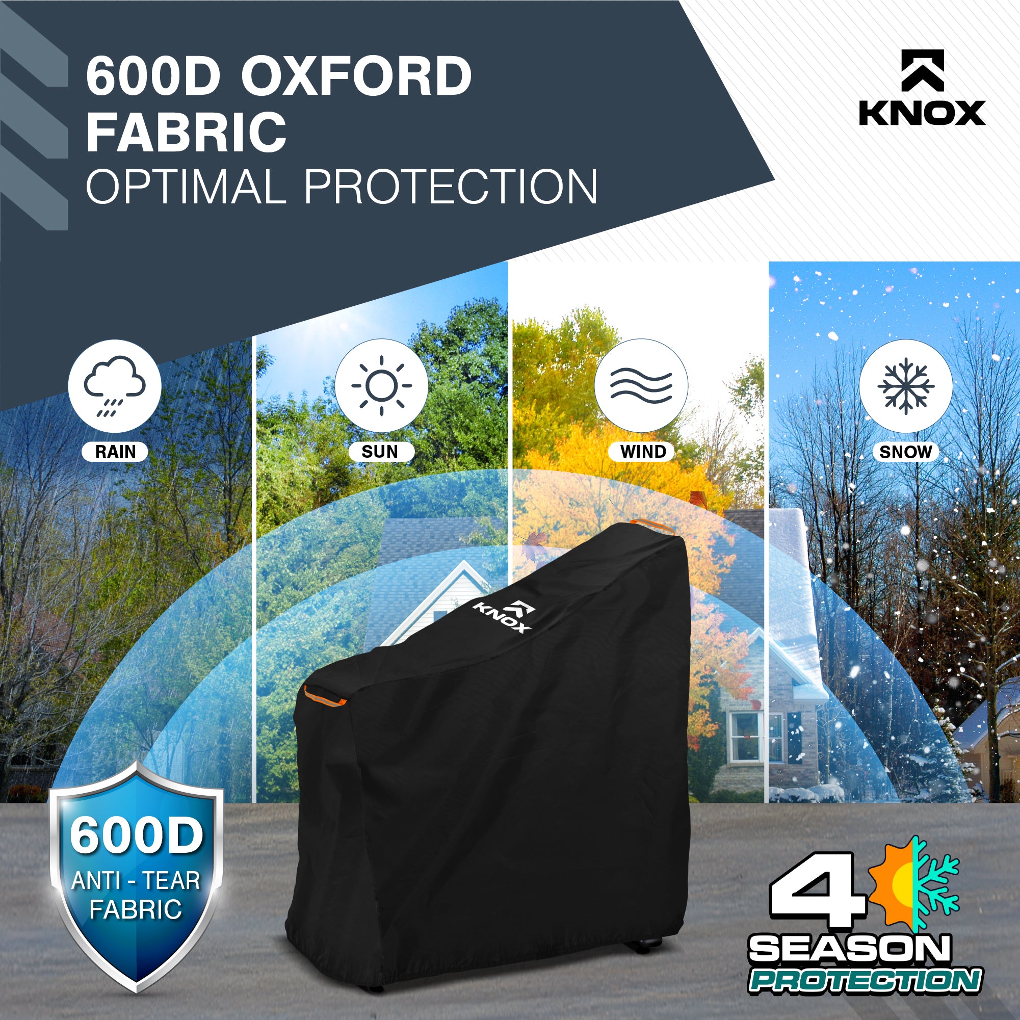 KNOX Waterproof Exercise Bike Cover, Dustproof Protection, Tear-Resistant Cover