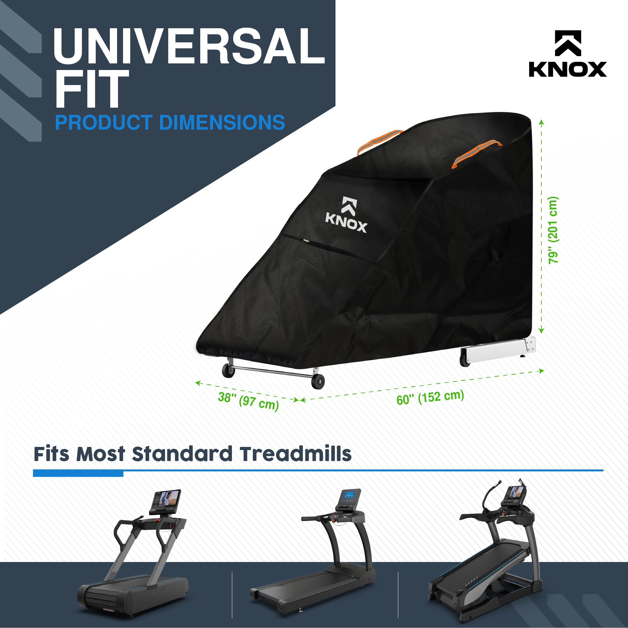 KNOX Treadmill Cover Waterproof Dustproof Protection, Made from 600D PU Fabric