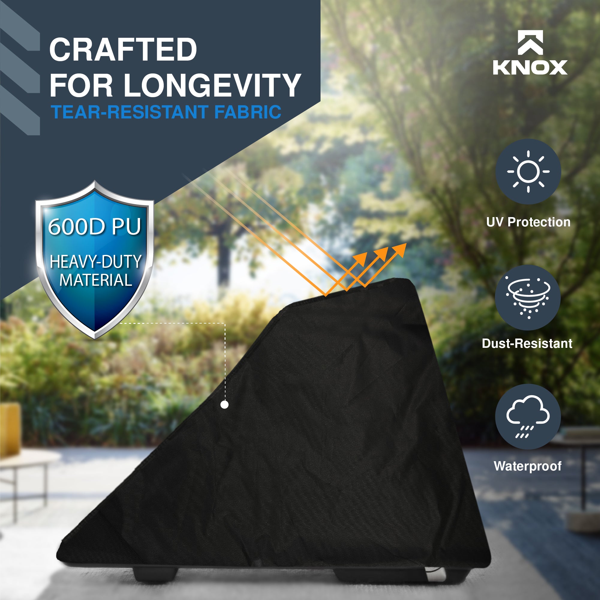 KNOX Treadmill Cover Waterproof Dustproof Protection, Made from 600D PU Fabric