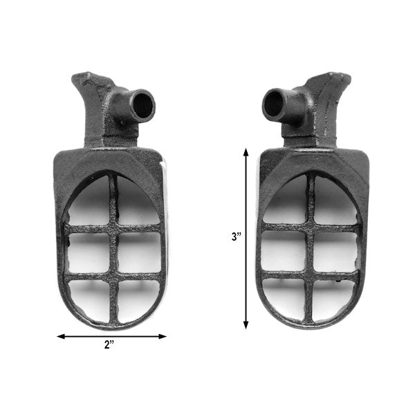 Yamaha / Gas Gas Motocross MX Gray Foot Pegs - WR250F, WR400F, YZ450F, YZ450F, Enducross EC and More! (1998-2012)