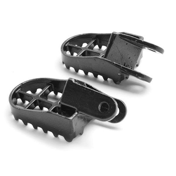 Honda Motocross Gray Foot Pegs - CR80R, CR85R, XR250R, XR400R, XR600R, and More! (1988-2012)