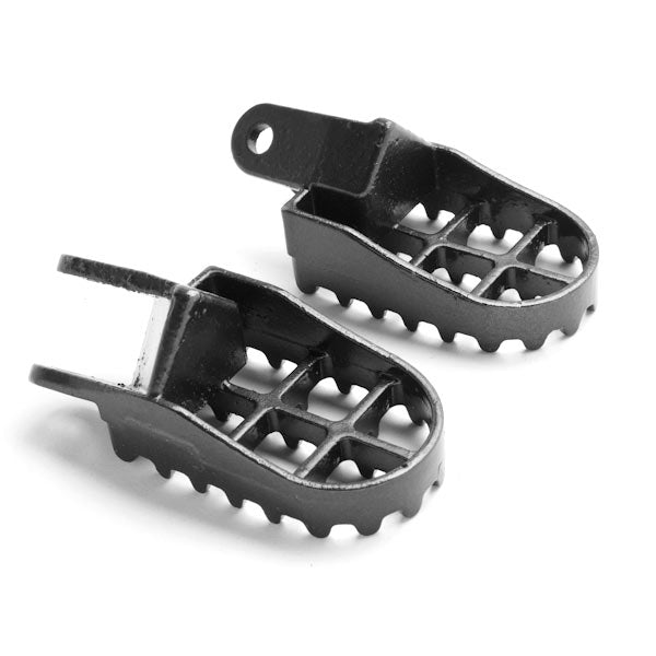 Honda Motocross Gray Foot Pegs - CR80R, CR85R, XR250R, XR400R, XR600R, and More! (1988-2012)