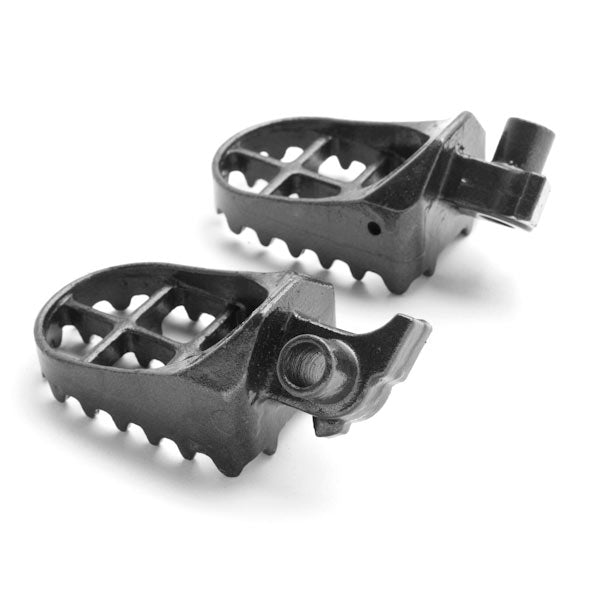 Yamaha / Honda Motocross MX Gray Foot Pegs - YZ250, YZ400F, WR400F, CR250R, CR500R and More! (1995-2001)