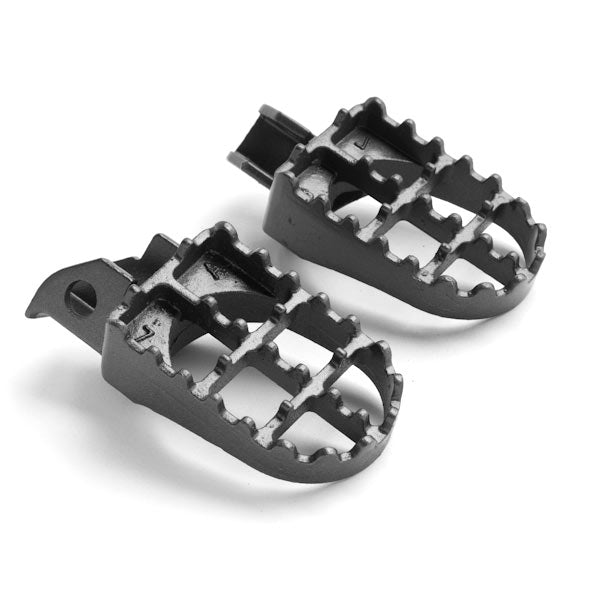 Suzuki Motocross Gray Foot Pegs - DR650SE / DR250 / DR350 (1990-1997)