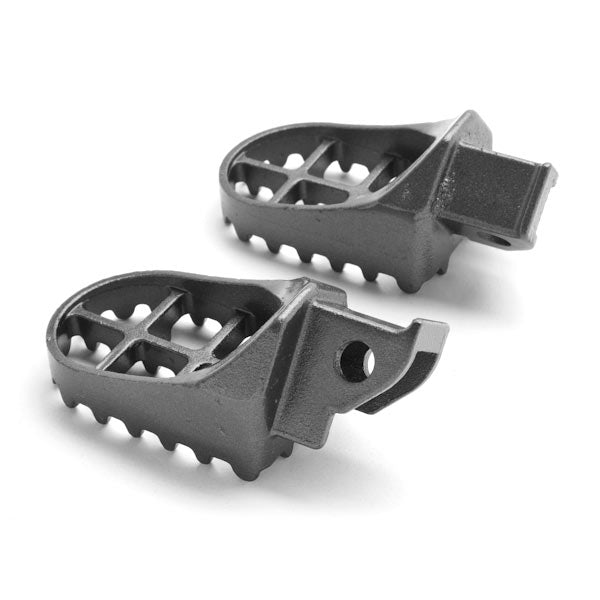 Suzuki Motocross Gray Foot Pegs - DR650SE / DR250 / DR350 (1990-1997)