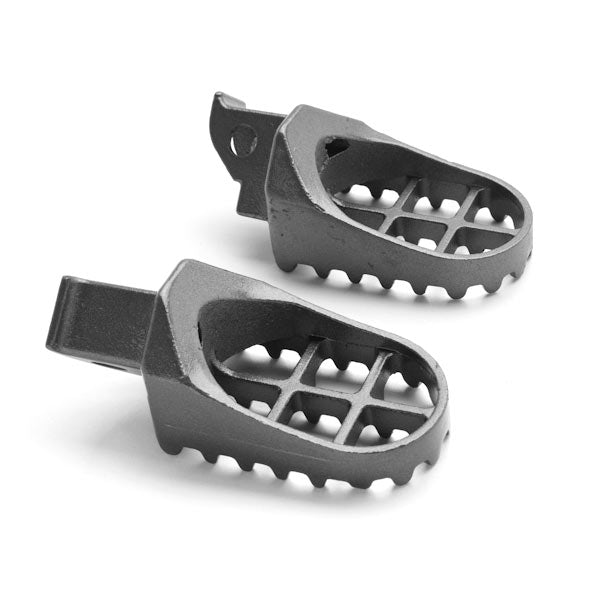 Suzuki Motocross Gray Foot Pegs - DR650SE / DR250 / DR350 (1990-1997)