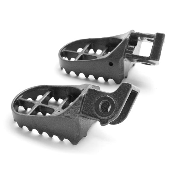 Honda Motocross MX Gray Foot Pegs - CR125R, CR250R, CR500R and More! (1988-1994)