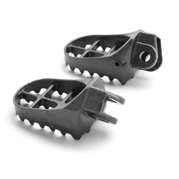 Suzuki / Kawasaki Motocross MX Gray Foot Pegs - RM125, RM250, RMX250, DR-Z 400, KLX400R, KLX650 and More! (1991-2007)