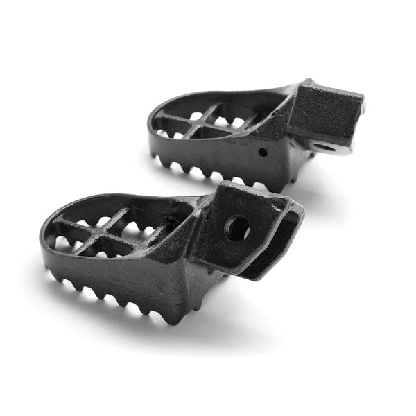 Yamaha Motocross MX Gray Foot Pegs - YZ80, YZ125, YZ250, WR200, WR250, and WR500 (1987-2001)