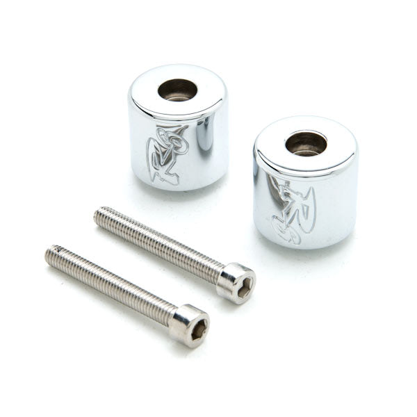 Silver Yamaha "R6" Engraved Bar Ends Weights Sliders - YZF-R6 (2006-2012)