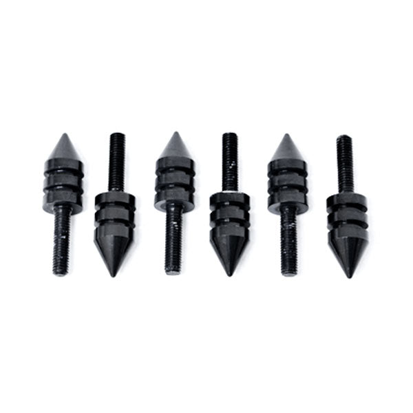 Universal Black Motorcycle Spike Bolts (Windscreen, Fairings, License Plate)