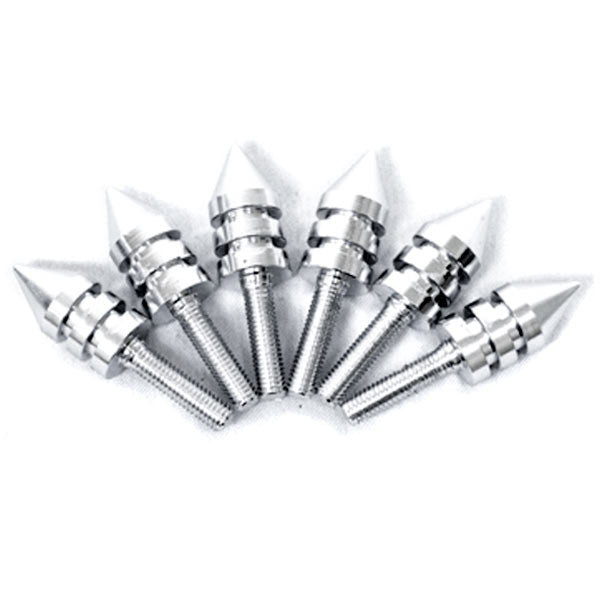 Universal Chrome Motorcycle Spike Bolts (Windscreen, Fairings, License Plate)