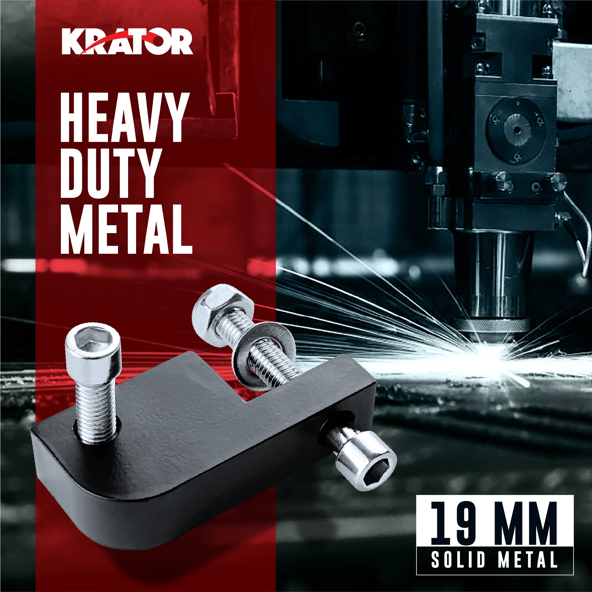 Motorcycle Headlight Extension Block Compatible with Harley Davidson Motorcycles with 39mm or 49mm Front End, Headlight Relocation Mounting Bracket (with Screws)