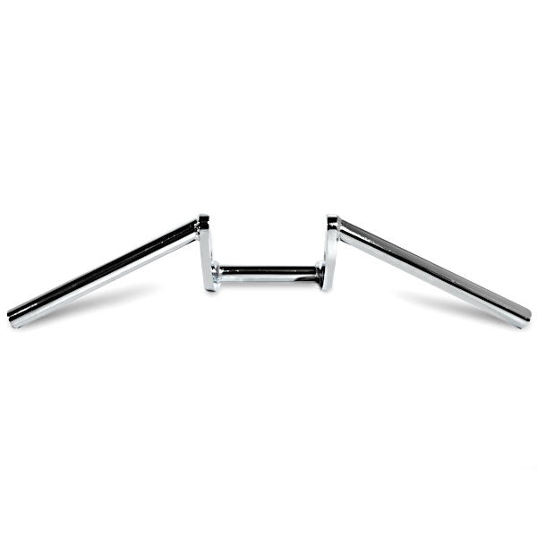 Motorcycle Handlebar 1" Chrome Steel Z-Bar Style Bobber Cruiser Cafe Racer Bike