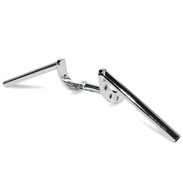 Motorcycle Handlebar 1" Chrome Steel Z-Bar Style Bobber Cruiser Cafe Racer Bike