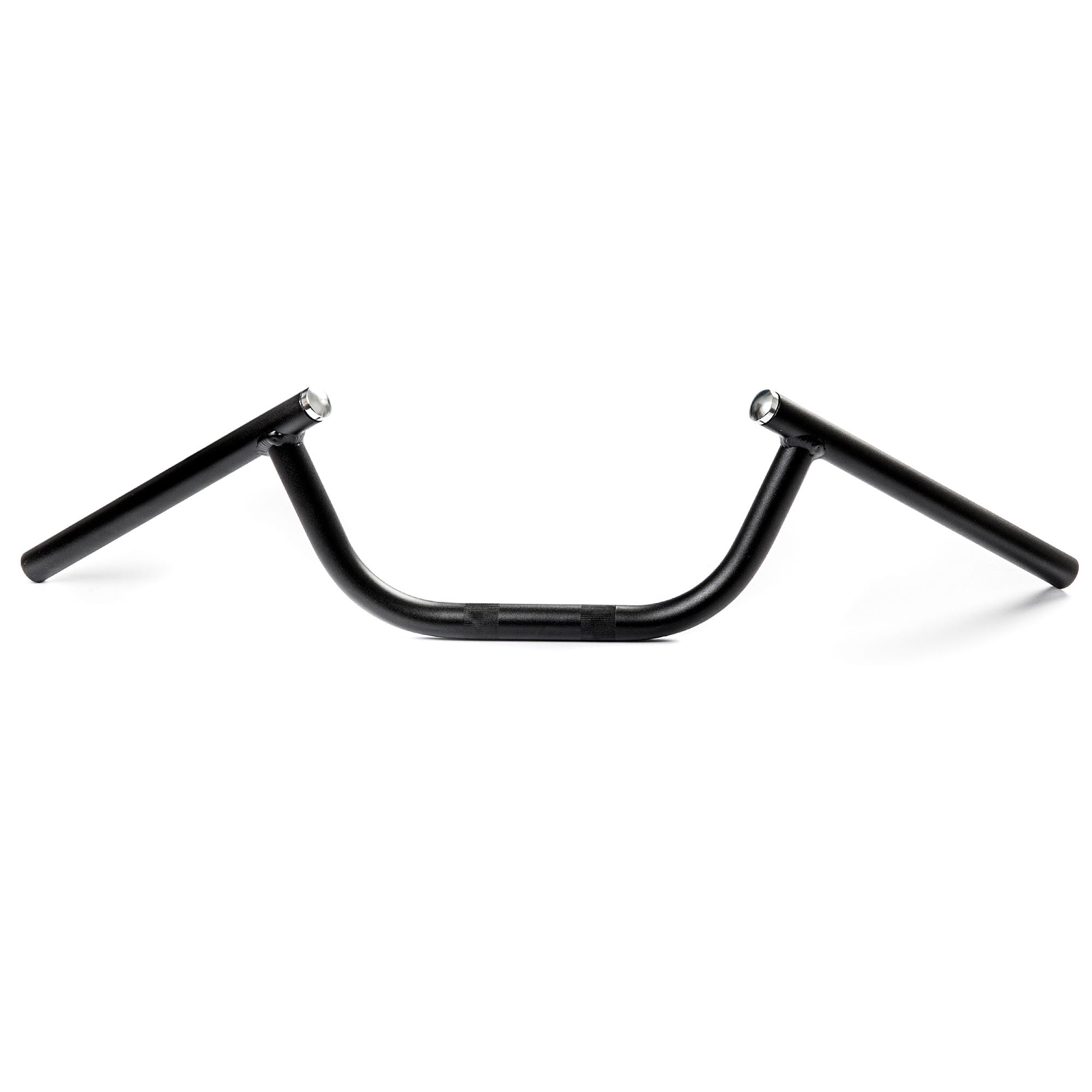 Motorcycle Handlebar 7/8" Clubman Black Steel Removable Caps Cafe Racer Bobber