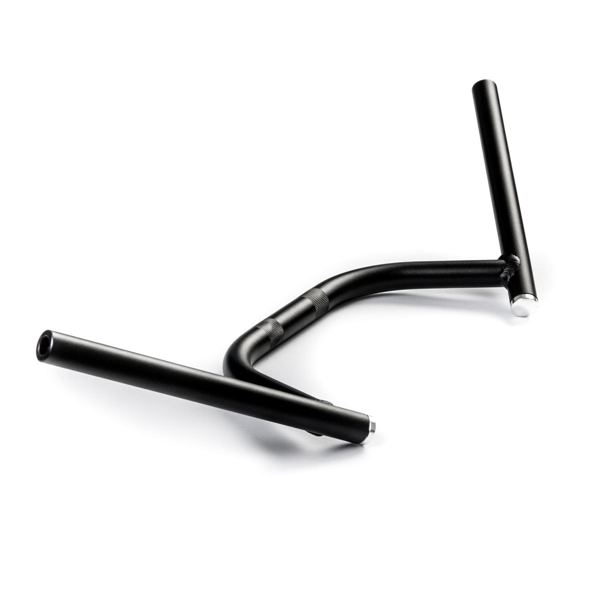 Motorcycle Handlebar 7/8" Clubman Black Steel Removable Caps Cafe Racer Bobber