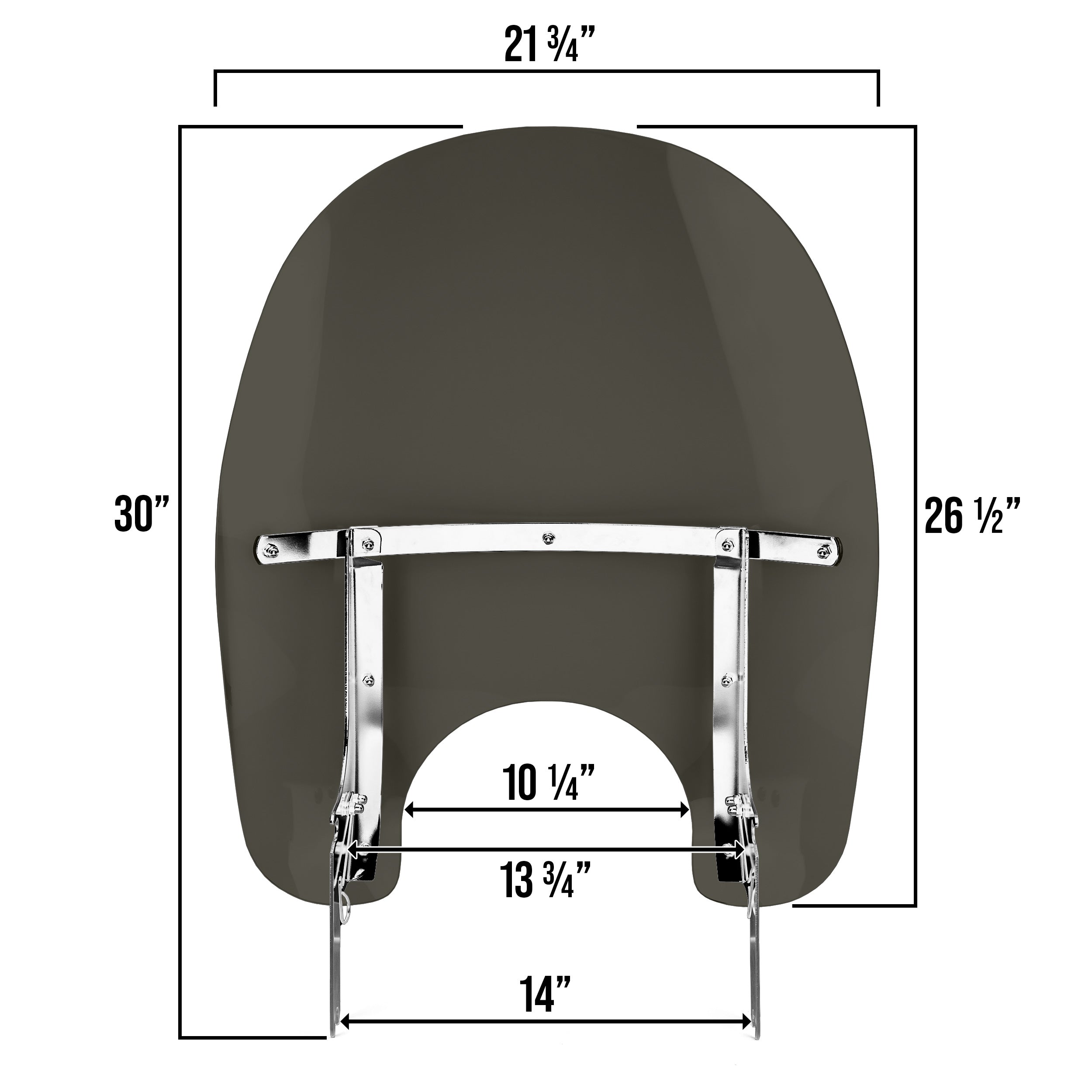 Smoke Detachable Windshield For 1994-2022 Harley Road King Motorcycles