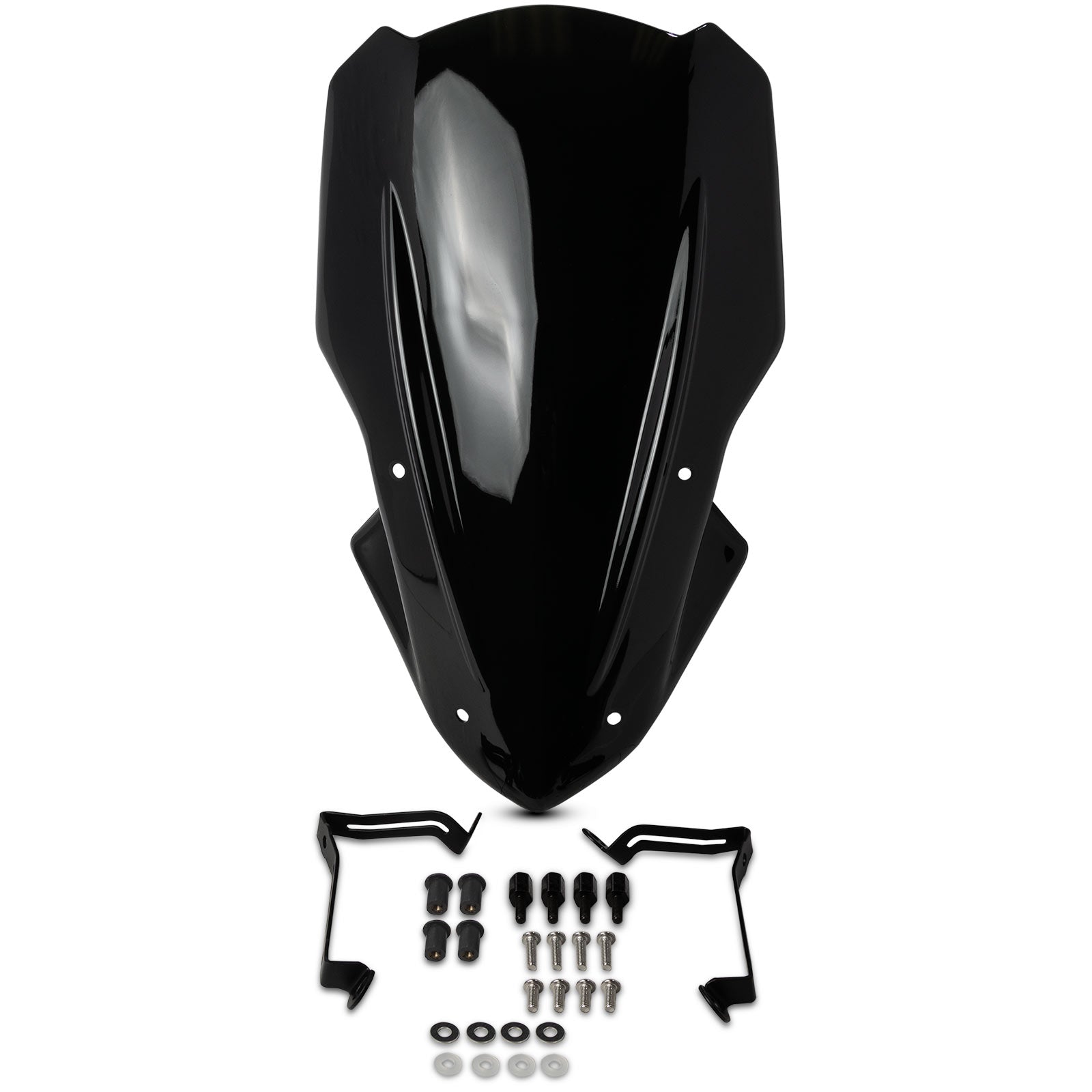 Smoke Tinted Windscreen Windshield for Kawasaki Z900 2017-2019 and Kawasaki Z900 ABS 2017-2019 - Super Tough ABS Plastic