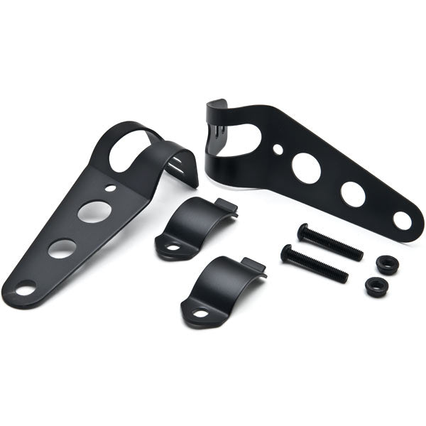 Black Headlight Mounting Bracket Fork Ears For Cafe Racer Bobber Chopper 31-43mm