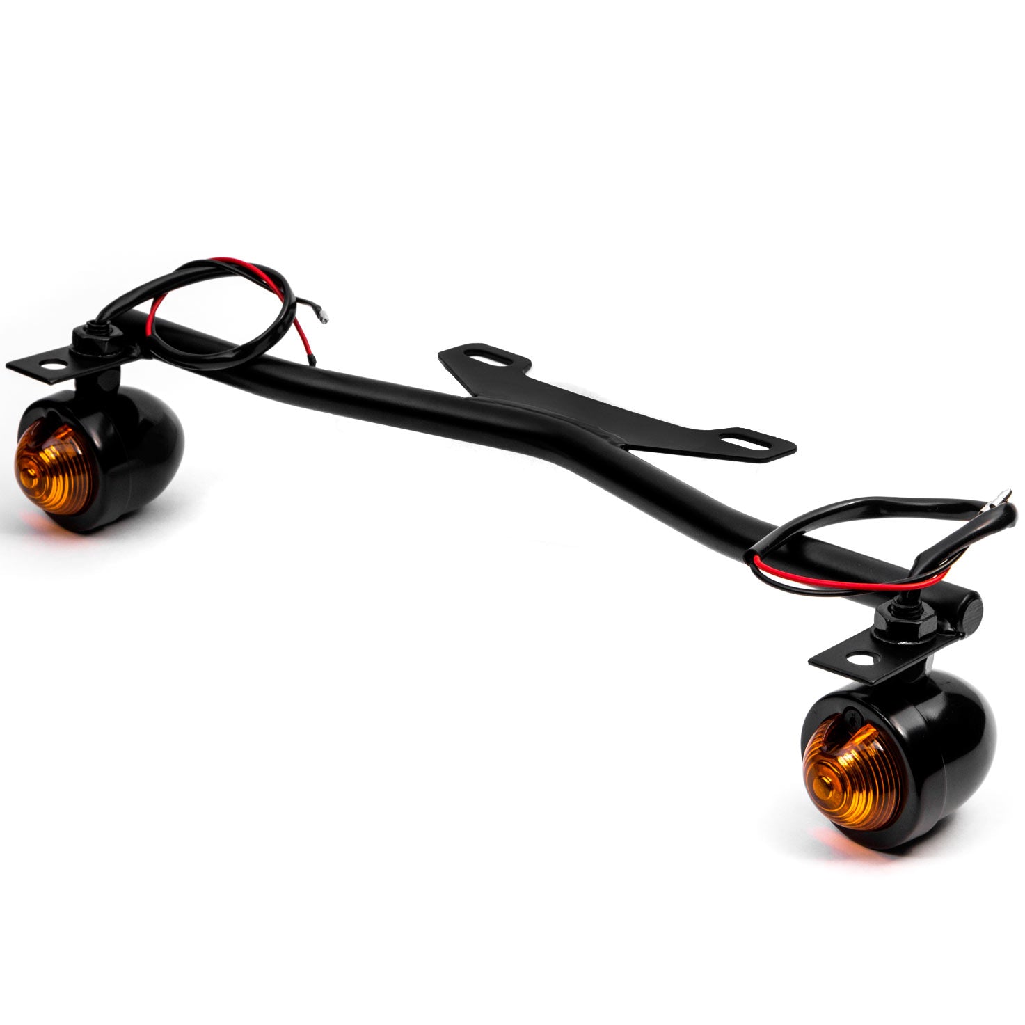 Black Driving Passing Lamp Spot Light Bar Bracket with Turn Signals Motorcycle