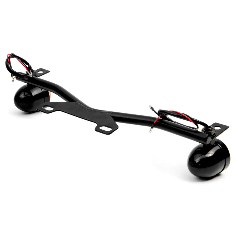 Black Driving Passing Lamp Spot Light Bar Bracket with Turn Signals Motorcycle
