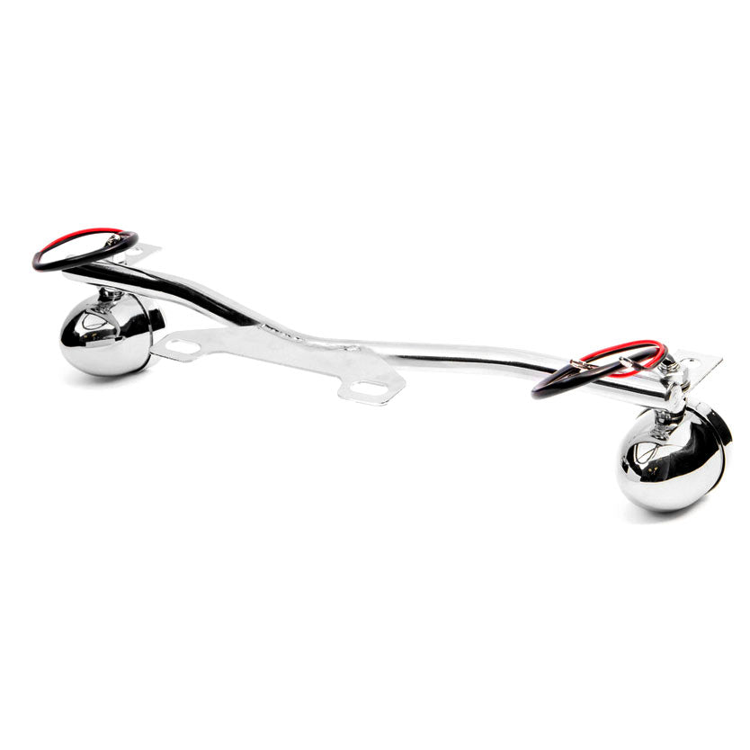 Chrome Driving Passing Lamp Spot Light Bar Bracket with Turn Signals Motorcycle