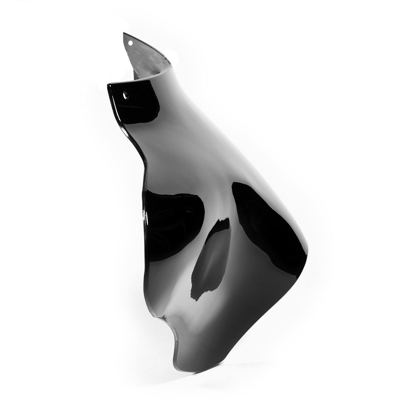 17" Tall Blackout Batwing Windshield Headlight Fairing Compatible with Harley Davidson, Honda, Yamaha and Suzuki