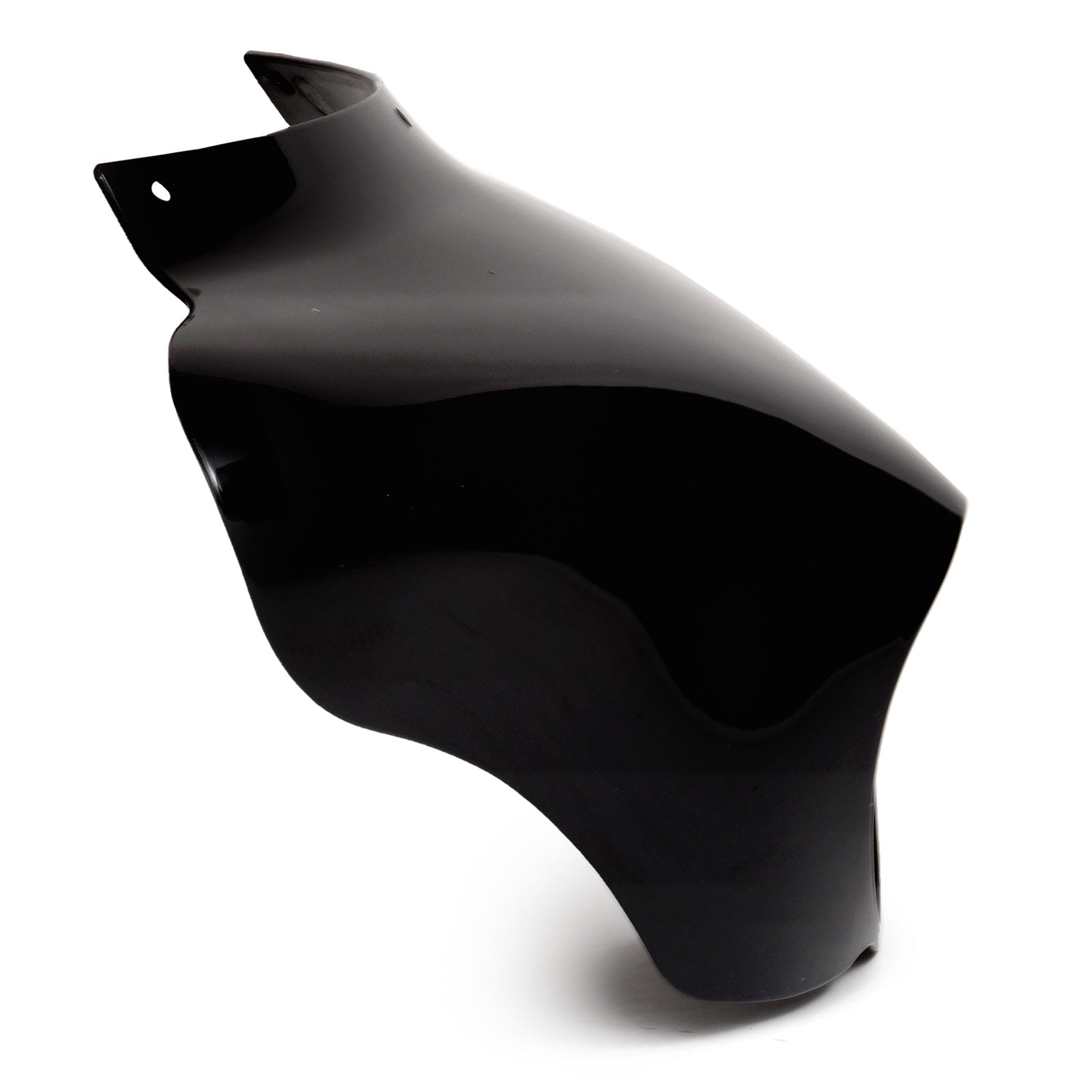 15" Tall Blackout Batwing Windshield Headlight Fairing Compatible with Harley Davidson, Honda and Indian
